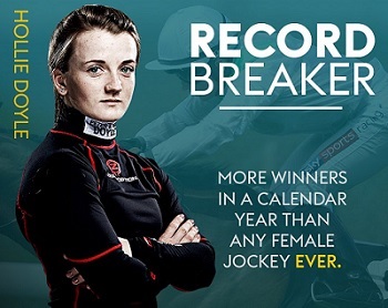 DOYLE 107 영국의 홀리도일(Hollie Doyle), 여성기수 연간 최다승 신기록 107승