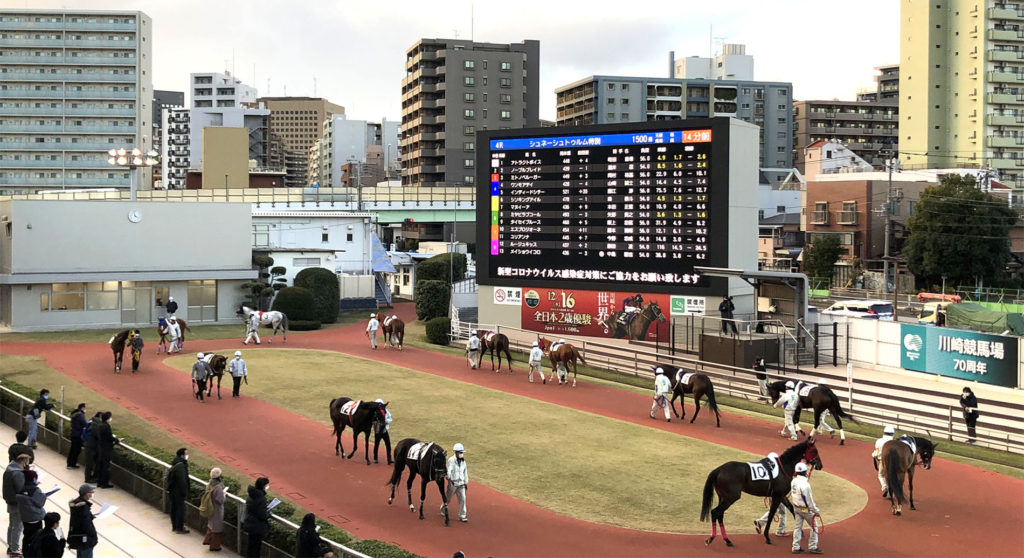 kawasaki racecourse paddok 1024x558 사가, 이와테, 소노다, 히메지, 오이, 가와사키 일본지방경마 작년 역대급 매출